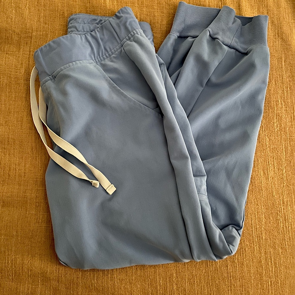 Ceil Blue- Zamora Jogger Scrub Pants